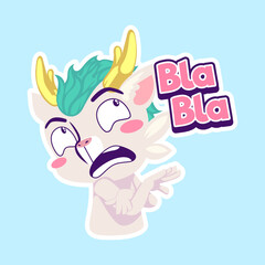 cute dragon drawing cartoon, dragon sticker