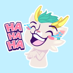 cute dragon drawing cartoon, dragon sticker