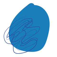 Abstract Hand drawn Line art Shape
