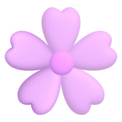 pink sakura flower, 3D illustration