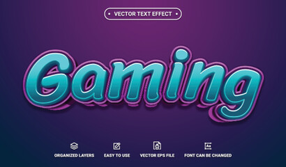 Gaming Editable Vector Text Effect.