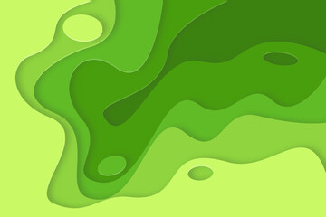 3D abstract background and paper cut shapes. Vector design layout for business presentations, flyers, posters and invitations