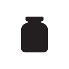 Graphic flat jar icon for your design and website