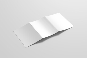 Cover of A4 trifold brochure mockup