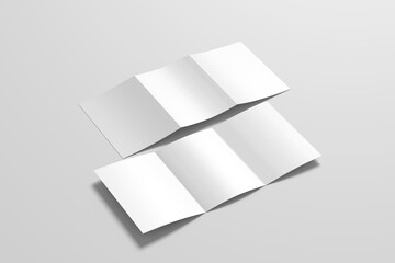 Two A4 trifold brochure mockups