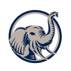 Elephant Head Front Retro