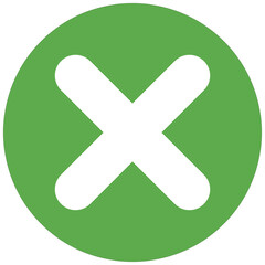 Obraz premium Multiplication sign Math sign 