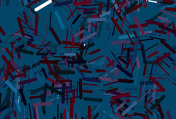 Dark green, yellow vector template with repeated sticks.