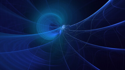 3D rendering abstract colorful fractal light background