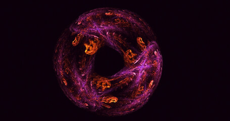 3D rendering abstract circle light background