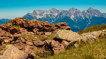 Beautiful alpine summer view at the famous Wildseelodersee lake, Fieberbrunn, Tyrol, Austria