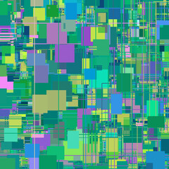 Sci-Fi technology background pattern used as a clothing motif