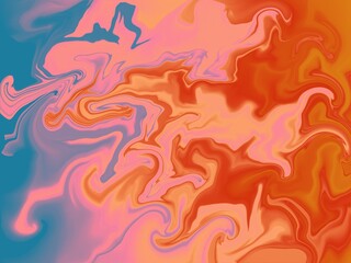 Liquify Abstract Pattern design of 6 colors combination. Soft colorful background, design for Mobile applications.