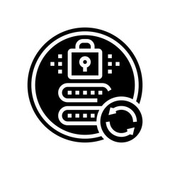 reset password glyph icon vector. reset password sign. isolated symbol illustration
