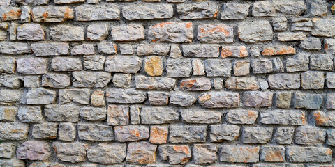 rock stones wall of horizontal stone outdoor facade web header background