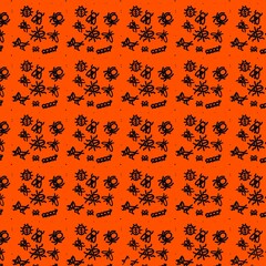 halloween seamless pattern