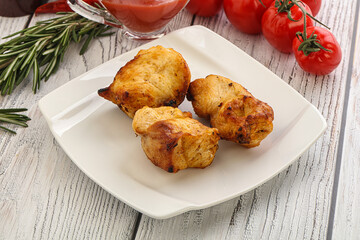 Chicken breast shashlik - grilled meat