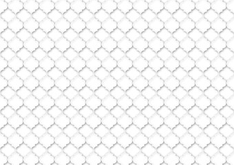 White geometric shape papercut background, grey abstract 3d design pattern, origami style illustration