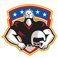 American Football Tackle Linebacker Helmet Shield