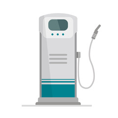The icon of an automatic power station. Flat illustration,
 vector icon of an automatic power station. Isolated, on a white background.