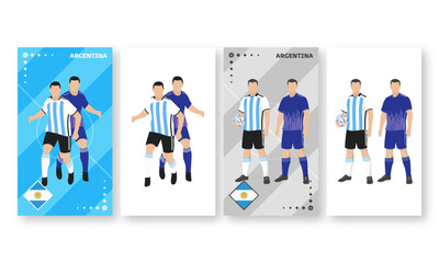 Argentina Football Team Kit, Home kit and Away Kit