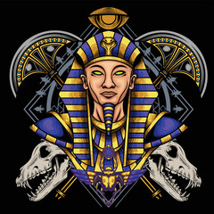 vector illustration of egyptian mummy 