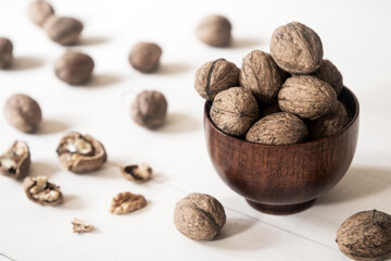 healthy walnuts on the table
