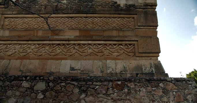 Ancient Archeological Mitla Site Hall of Columns Exterior
