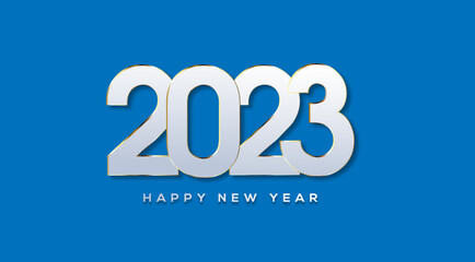 2023 Happy New Year Greeting Card Background Illustration