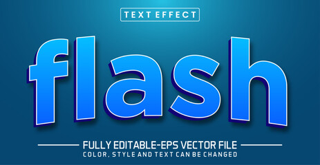 Flash text editable style effect