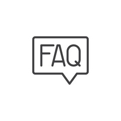 FAQ information line icon