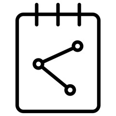 notepad share icon
