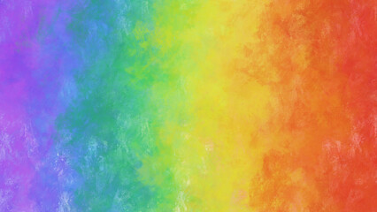 カラフルな水彩の筆の跡