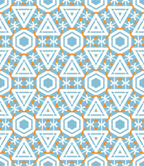 Geometric pattern. Seamless vector background. Ethnic graphic design.