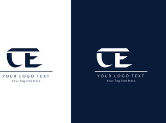 CE Letter Logo Design. Creative Modern C E  Letters icon vector Illustration. - obrazy, fototapety, plakaty