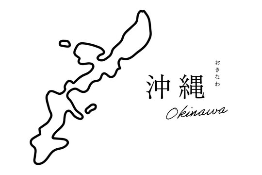 沖縄 おきなわ okinawa　シンプルな地図