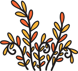 Hand Drawn cute indoor plant illustration