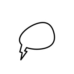 Speech bubbles graphic icon isolated on white background