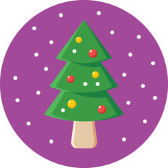 Christmas Tree Vector Icon