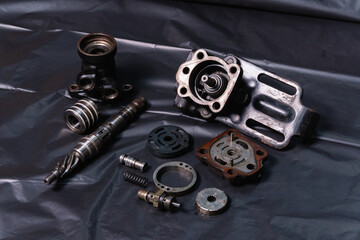 hydraulic power steering pump and valve body explode