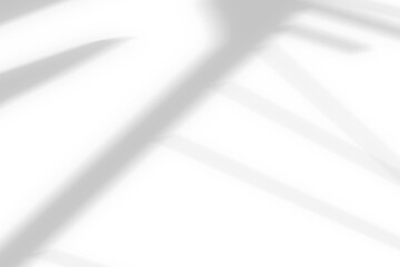 Abstract shadow and striped diagonal light background on white wall from window, architecture dark gray and sunshine diagonal geometric effect overlay for backdrop and mockup design.