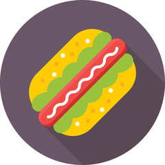 Hotdog Vector Icon 