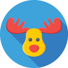 Reindeer Vector Icon