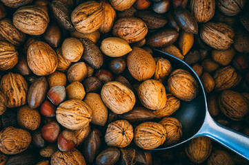 background of nuts
