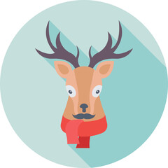 Reindeer Vector Icon