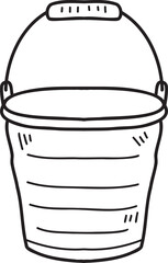 Hand Drawn water bucket illustration