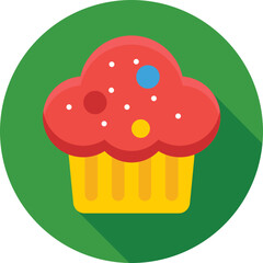 Cupcake Vector Icon