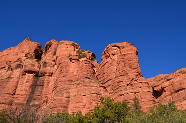 Obraz premium Textured Red Rock Formation in Sedona Arizona