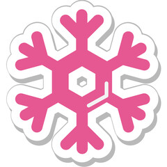Snowflake Colored Vector Icon
