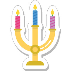 Candle Colored Vector Icon